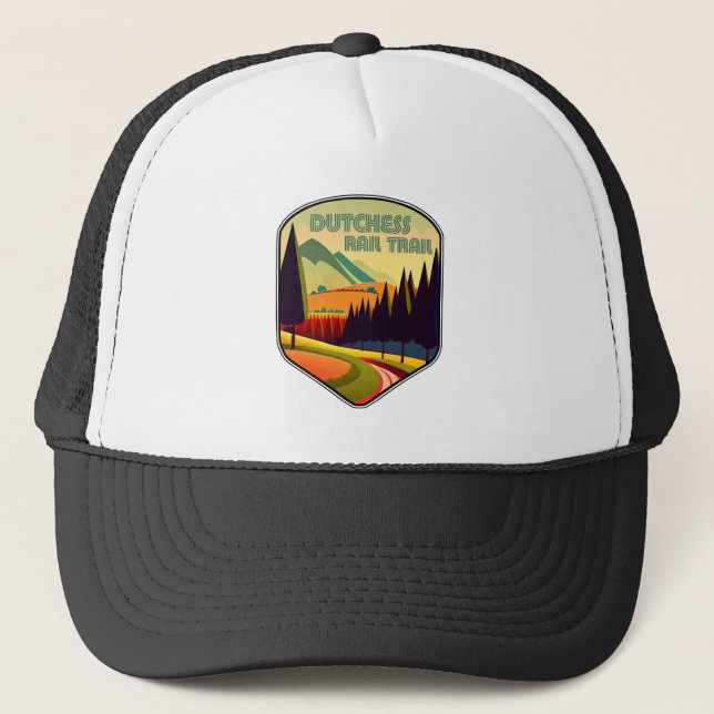 Dutchess Rail Trail Colors Trucker Hat (Front)