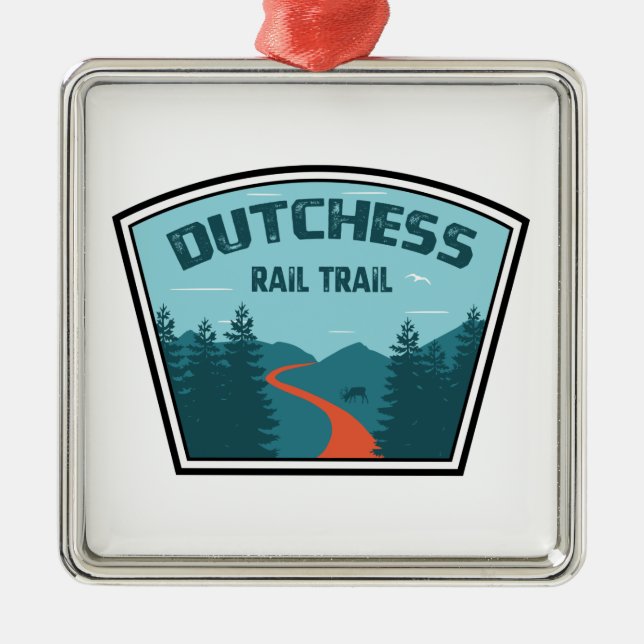 Dutchess Rail Trail Metal Ornament (Front)
