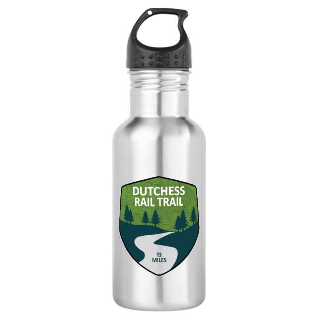 Dutchess Rail Trail Stainless Steel Water Bottle (Front)