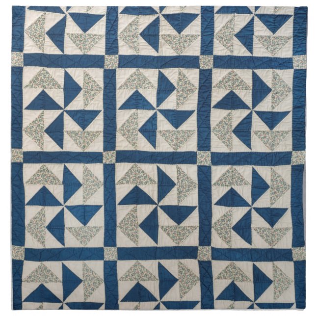 Dutchman’s Puzzle quilt Cloth Napkin (Front)