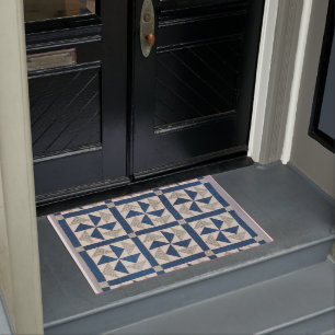 Dutchman’s Puzzle quilt Doormat
