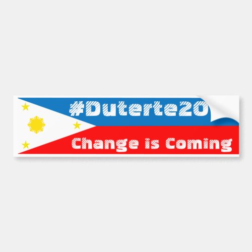 Duterte DU30 bumper sticker