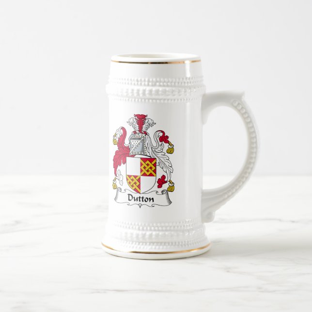 Dutton Family Crest Beer Stein (Right)