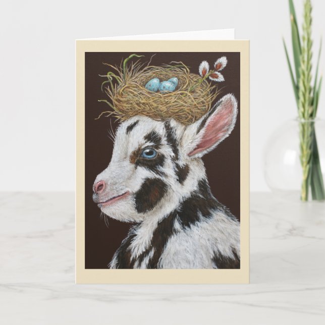 Dutton the baby goat card (Front)