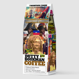 DUTTY BOUKMANCoffee, 12oz Bag, Dark Roast, Flath Roasted Coffee