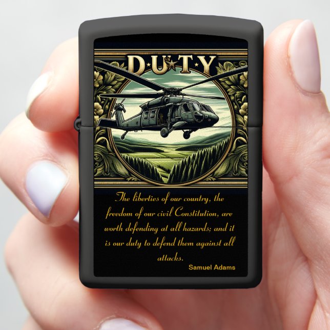 Duty: Guardian of the Green Zippo Lighter (In Hand)