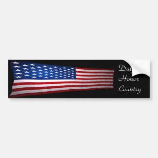 Duty, Honor, Country Bumper Sticker