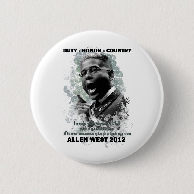 Duty Honor Country Pinback Button (Front)
