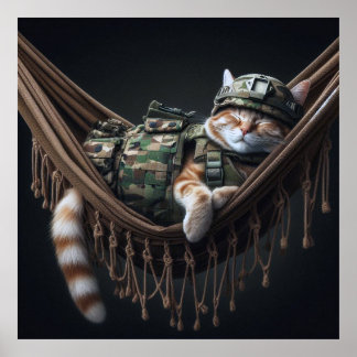 Duty, Honor, Nap Time: Join the Meow-litary! Poster