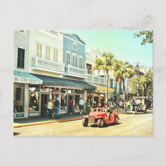 Duval Street Key West Florida Postcard (Front)