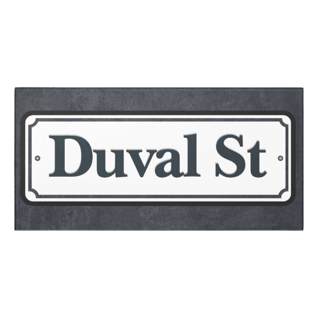 Duval Street Sign Key West (Classic Front)