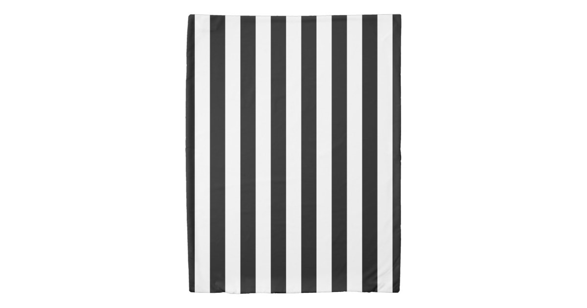 Duvet Cover Black & White Stripe Zazzle