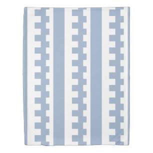 Duvet Cover Blue & White Square