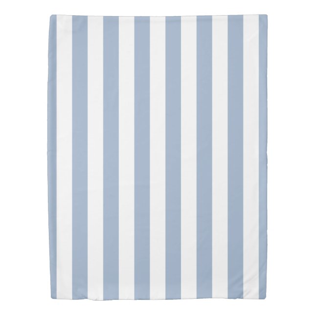 Duvet Cover Blue & White  Stripe (Front)