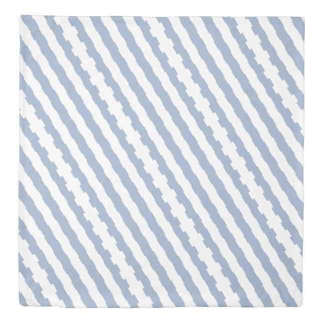 Duvet Cover Blue & White Stripe (Front)