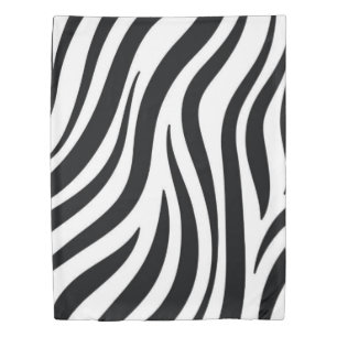 Duvet Cover Blue & White Stripe Leopard