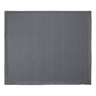 Duvet Cover - Geometric Gold and Lilac Pattern