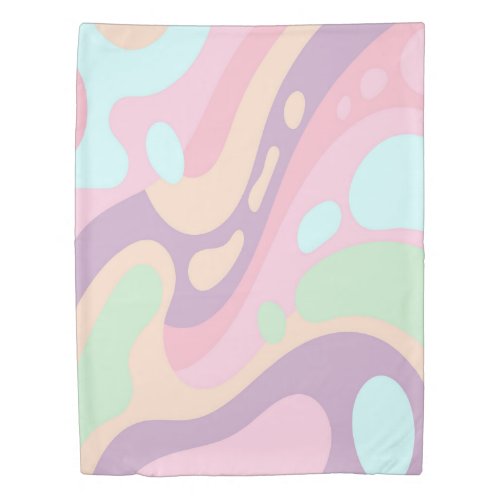 Duvet Cover Happy Pastel Colorful