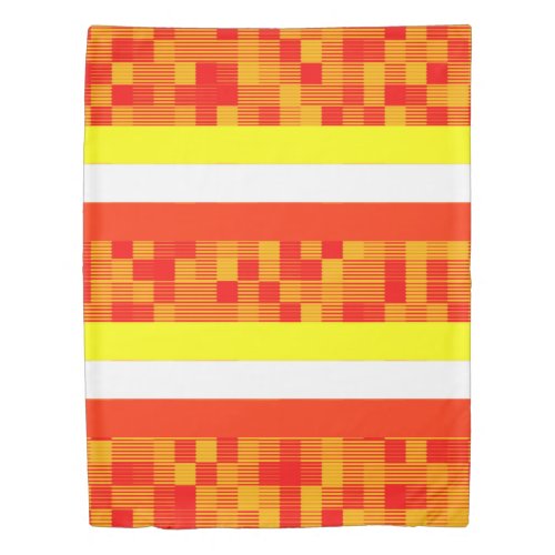 Duvet Cover Orange Red Yellow