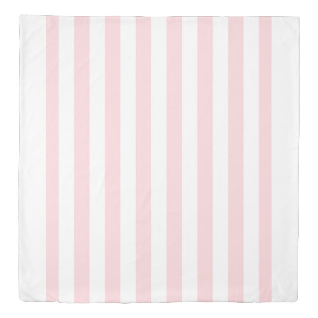 Duvet Cover Pink & White Stripe (Front)