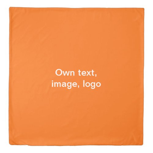 Duvet Cover Queen Size uni Orange