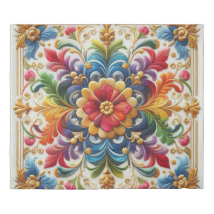 Duvet Cover Rainbow Flower Floral Design