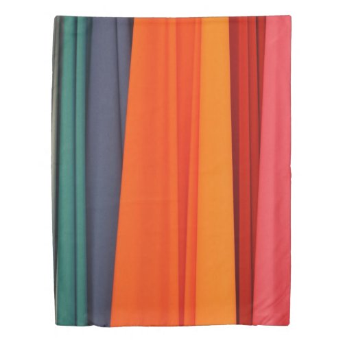 Duvet Cover Red Orange Bllue