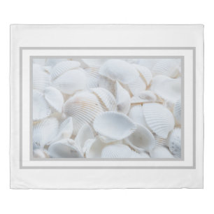 Duvet Cover - White Shells