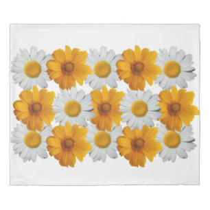 Duvet Cover Yellow White Daisies Flowers