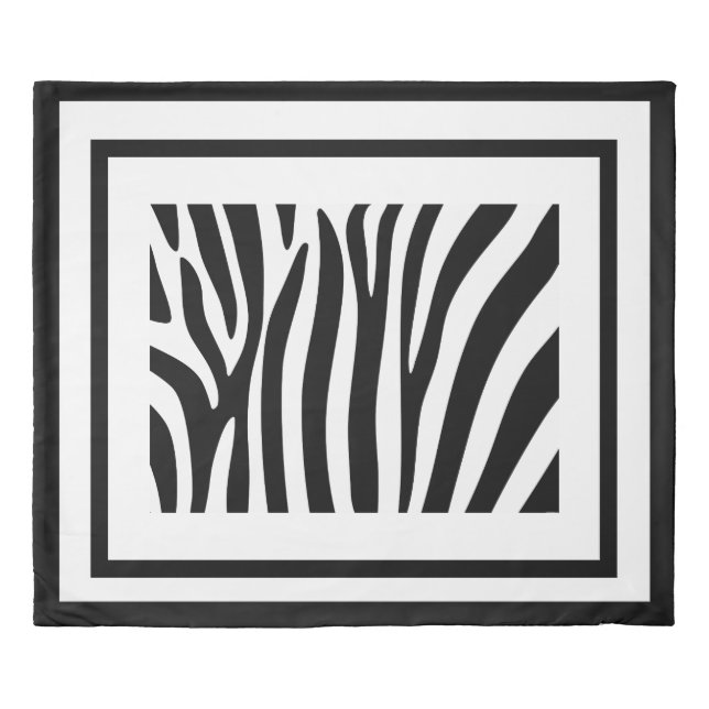Duvet Covers Bedding - Zebra Print (Front)