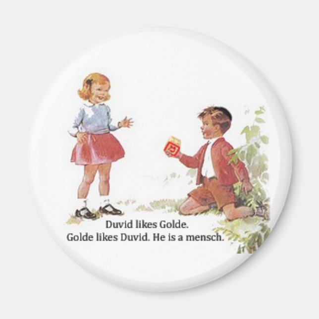 Duvid likes Golde. Magnet (Front)