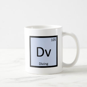 Dv - Diving Sports Chemistry Periodic Table Coffee Mug