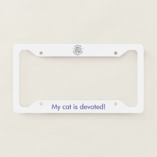 DVC License Plate Frame - Cat