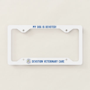 DVC License Plate Frame (dog)