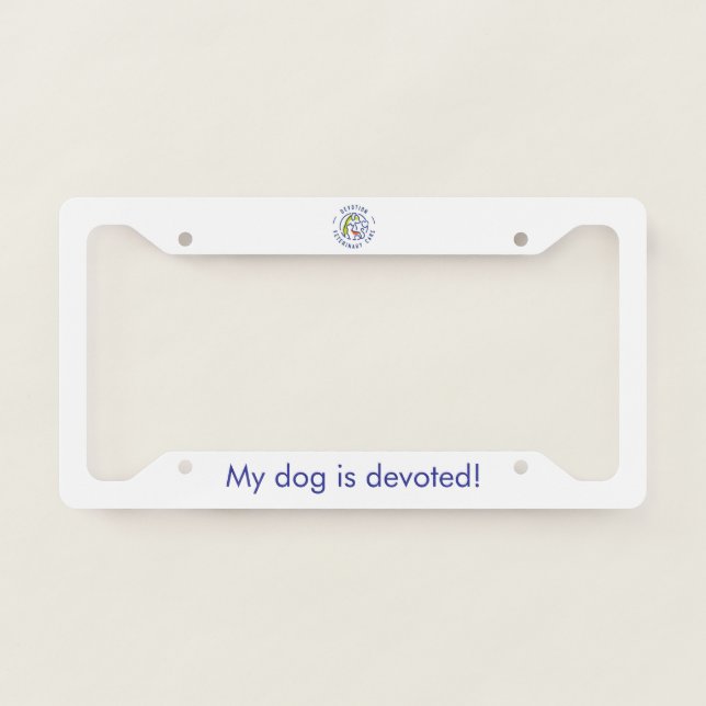 DVC License Plate Frame - Dog (Front)