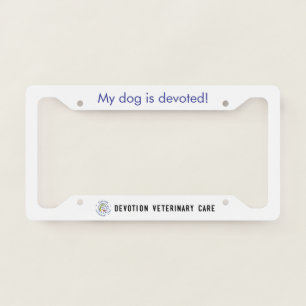 DVC License Plate Frame - Dog