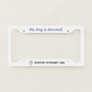 DVC License Plate Frame - Dog