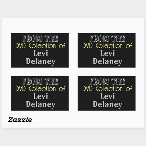 DVD Collection Personalized Property Stickers
