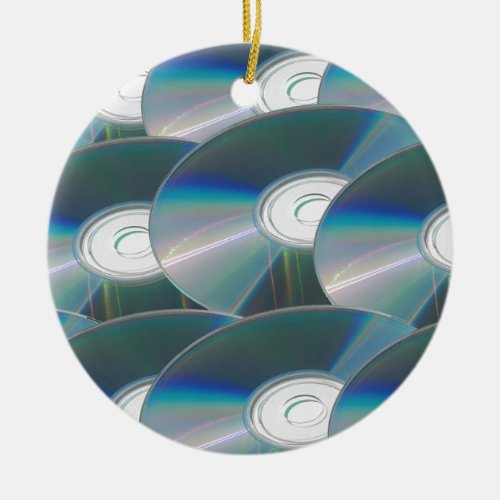 DVD discs Ceramic Ornament