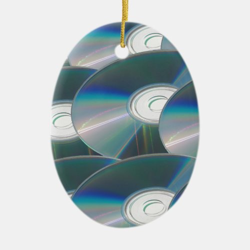 DVD disks Ceramic Ornament