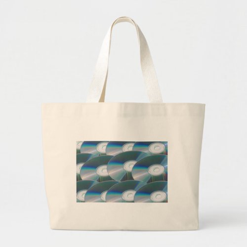 DVD disks Large Tote Bag