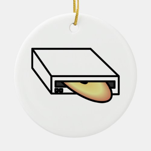 DVD Drive Ceramic Ornament