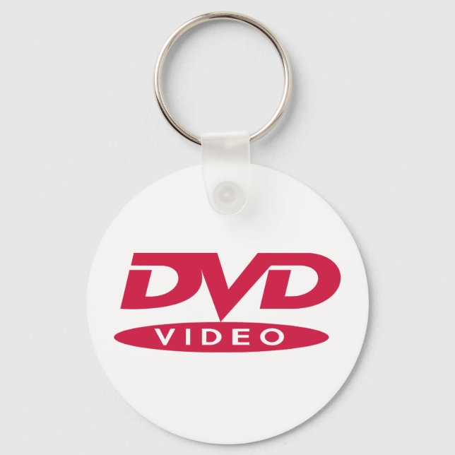 DVD Video Red Logo - Keys Keychain (Front)