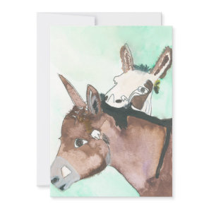 D'Vine Donkeys Holiday Card