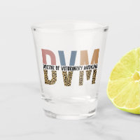 DVM Doctor of Veterinary Medicine Leopard Print