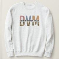 DVM Doctor of Veterinary Medicine Leopard Print