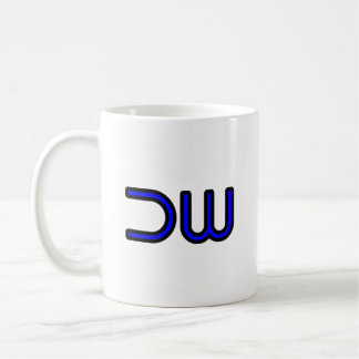 DW DEK-WORX Company Logo Blue Coffee Mug