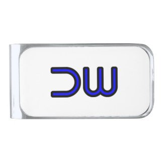 DW DEK-WORX Company Logo Silver Finish Money Clip