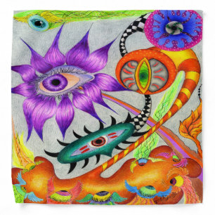 Dwainizms "Botanical Vision" Colorful Bandana