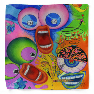 Dwainizms "OH NO!" Vividly-Colored Custom Bandana